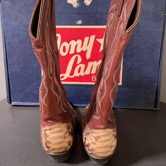 Sweet Classic Snakeskin Cowboy Boots Tony Lama