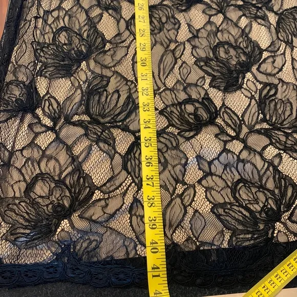 TADASHI SHOJI NWT Silk Lace Cocktail Dress Black 16 Wedding Party Plazacore