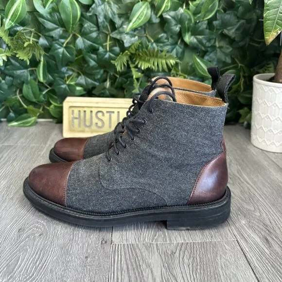 Taft The Jack In Grey/Oxford US Size 6.5 EU 39 Boots Comfort Light Cap Toe Spain