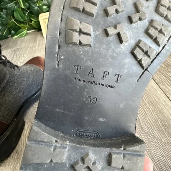 Taft The Jack In Grey/Oxford US Size 6.5 EU 39 Boots Comfort Light Cap Toe Spain