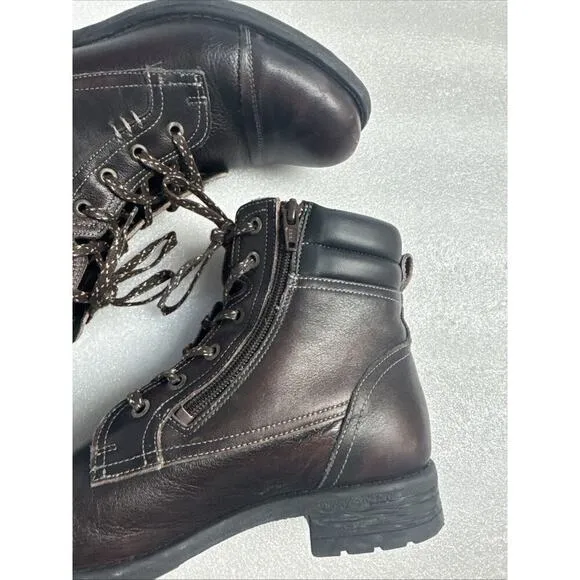Taos Women's Brown Leather Comfort Ankle Boots Walking Zip Size 37 EU/ 6-6.5 US