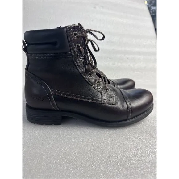 Taos Women's Brown Leather Comfort Ankle Boots Walking Zip Size 37 EU/ 6-6.5 US