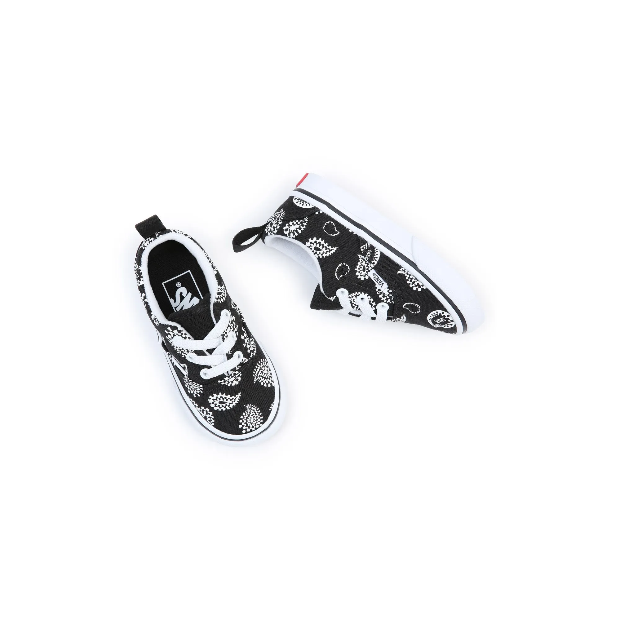 Td Era Elastic Lace Check Paisley Black