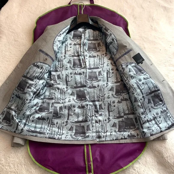 Ted Baker London unique striped Blazer