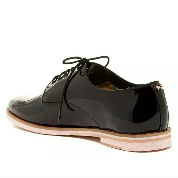 Ted Baker Loomi Patent Leather Derby Oxford Shoes - Like New