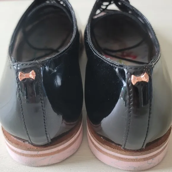 Ted Baker Loomi Patent Leather Derby Oxford Shoes - Like New