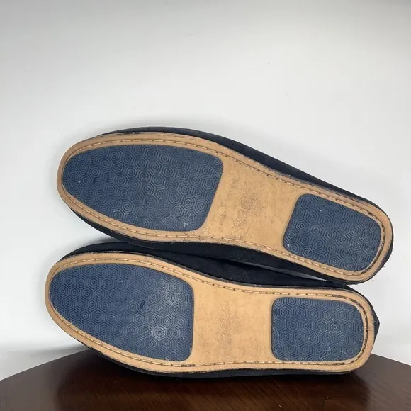 Ted Baker Muddi Loafer Shoes Men's 9 Black Suede Moc Toe Boat‎ Slip On FD05718