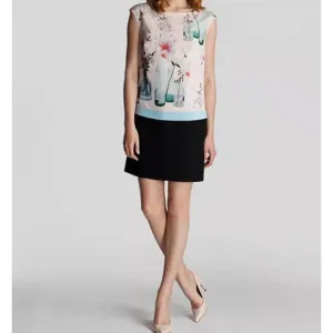 Ted Baker Nama Watercolor Bottle Print Dress