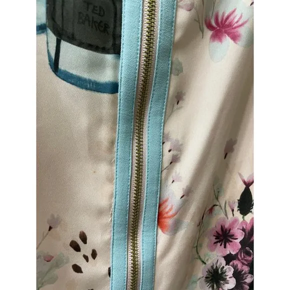 Ted Baker Nama Watercolor Bottle Print Dress