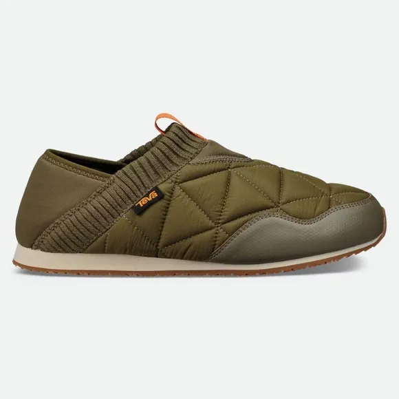 Teva Re-Ember Moc Men's Green Quilted Slip-On Shoes
