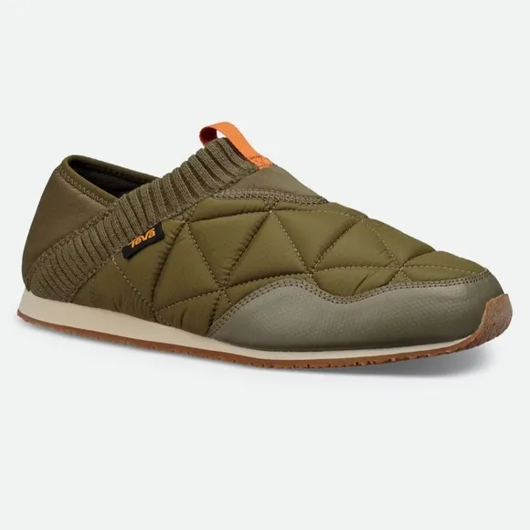 Teva Re-Ember Moc Men's Green Quilted Slip-On Shoes