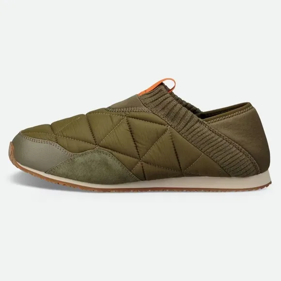 Teva Re-Ember Moc Men's Green Quilted Slip-On Shoes