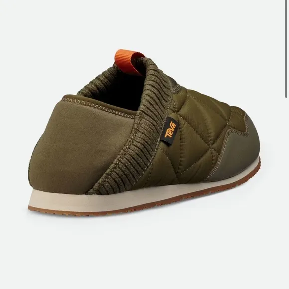 Teva Re-Ember Moc Men's Green Quilted Slip-On Shoes