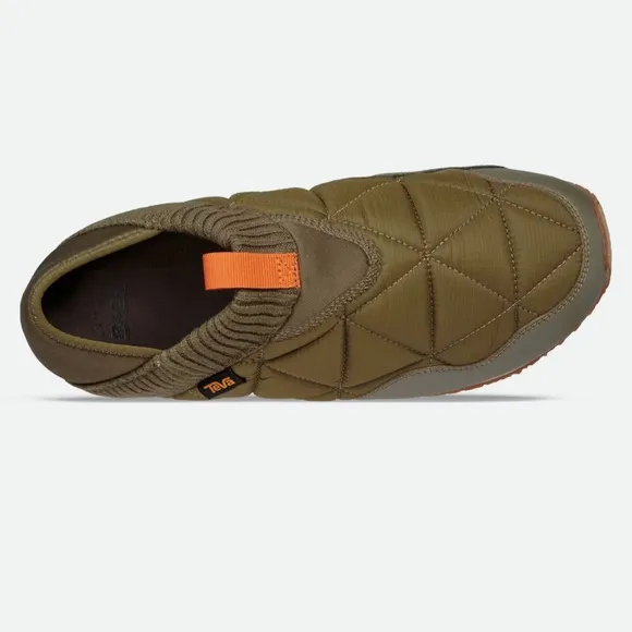 Teva Re-Ember Moc Men's Green Quilted Slip-On Shoes