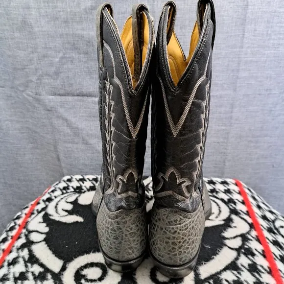 Texas All American Made Cowboy Leather Boots Mens 9D