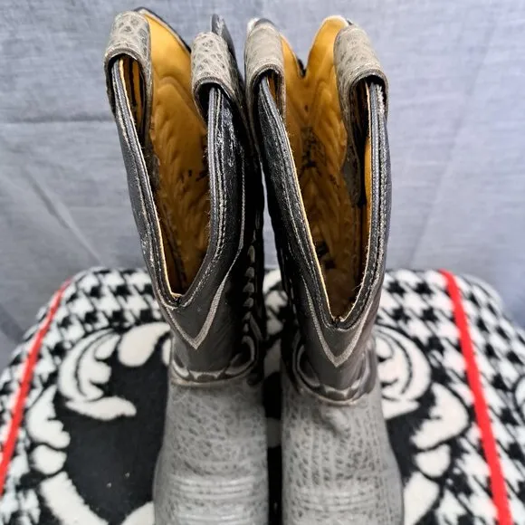 Texas All American Made Cowboy Leather Boots Mens 9D