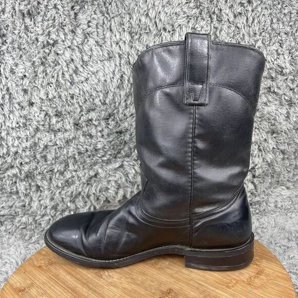 Texas All American Made Leather Cowboy Western Boots Men's 8 EE 8800