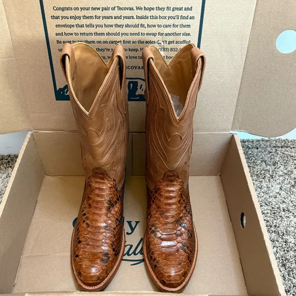 The Brady Tan Python Men's Boots