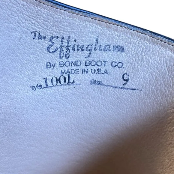 THE EFFINGHAM by BOND BOOT CO Equestrian Dressage Riding boot Women’s Size 9