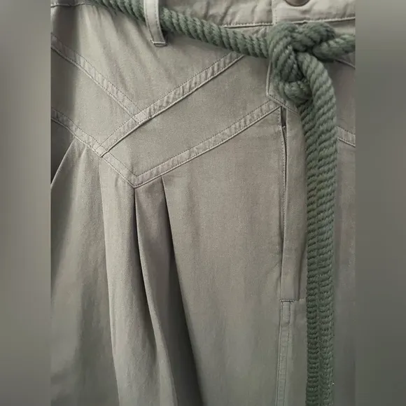 THE GREAT. The Field Skirt in Army Green Size 1