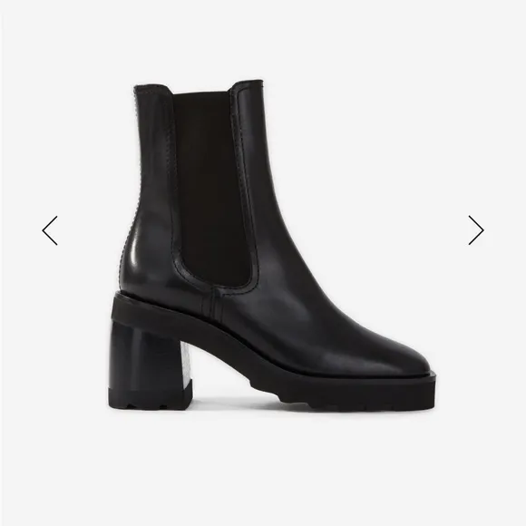 The Kooples Black Leather Chelsea Ankle Boots