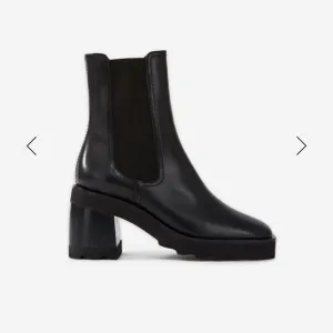 The Kooples Black Leather Chelsea Ankle Boots