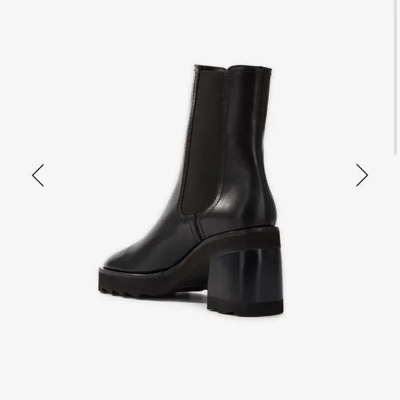 The Kooples Black Leather Chelsea Ankle Boots