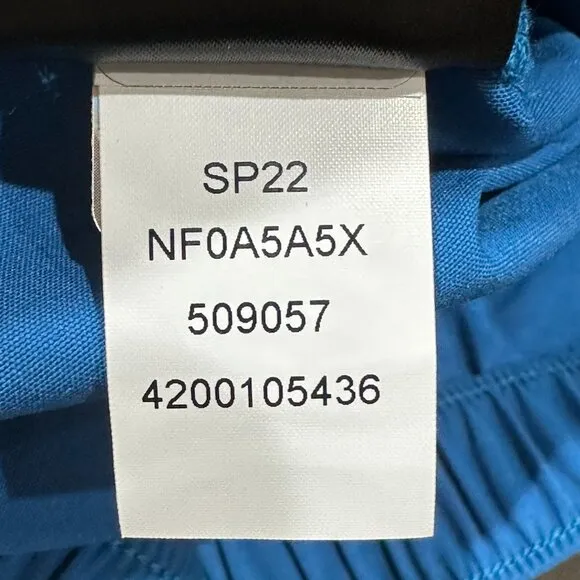 The North Face Relaxed Fit Elastic Waist Pull On Banff Blue 7&quot; Shorts Size Small