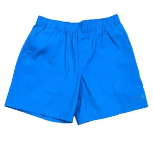 The North Face Relaxed Fit Elastic Waist Pull On Banff Blue 7&quot; Shorts Size Small