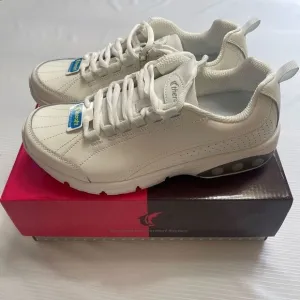 Therafit Kathy Slip Resistant Orthopedic Leather Athletic Sneakers Shoes Size 9W