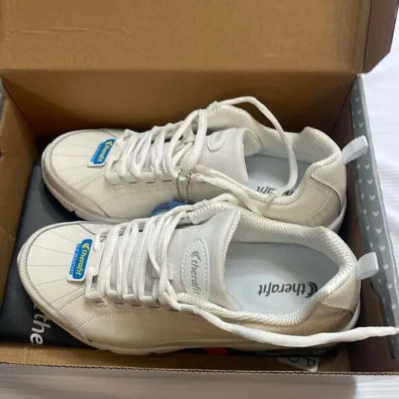 Therafit Kathy Slip Resistant Orthopedic Leather Athletic Sneakers Shoes Size 9W