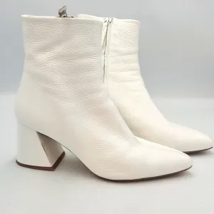 Thursday Boot Co Elegant White Ankle Boots