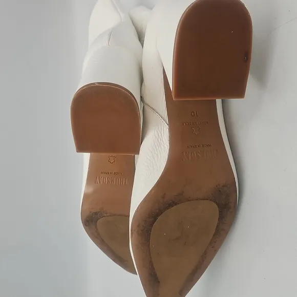 Thursday Boot Co Elegant White Ankle Boots