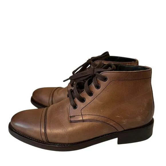 Thursday Boot Co Everyday Captain Classic Boots Mens 6.5 Brown Leather Handmade