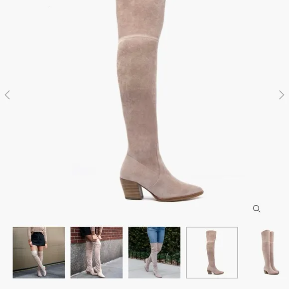 Thursday Boot Company Tan Over the Knee Boots