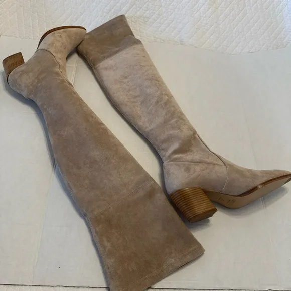 Thursday Boot Company Tan Over the Knee Boots