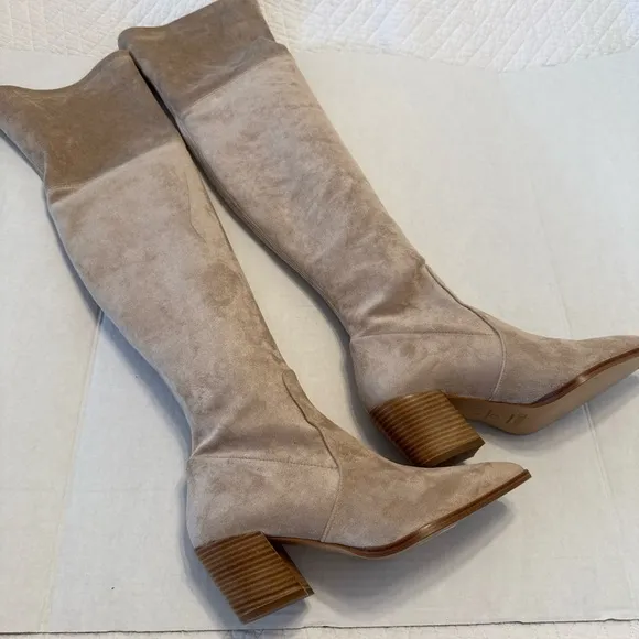 Thursday Boot Company Tan Over the Knee Boots
