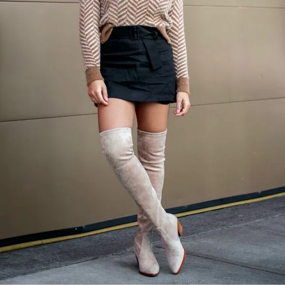 Thursday Boot Company Tan Over the Knee Boots