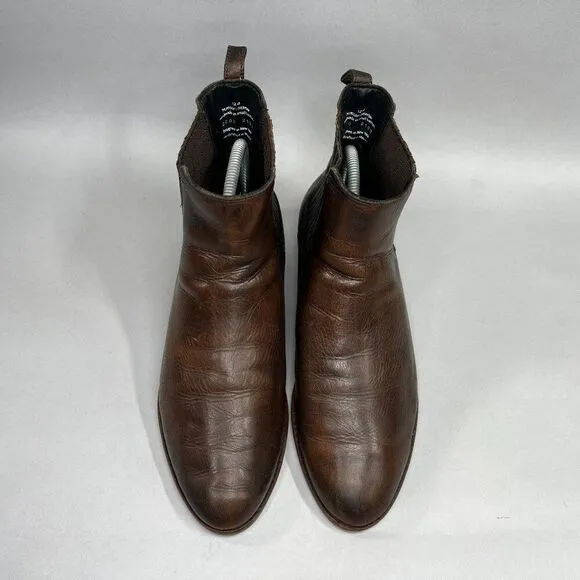 Thursday Men's Size 12 Everyday Brown Leather Chelsea Boots