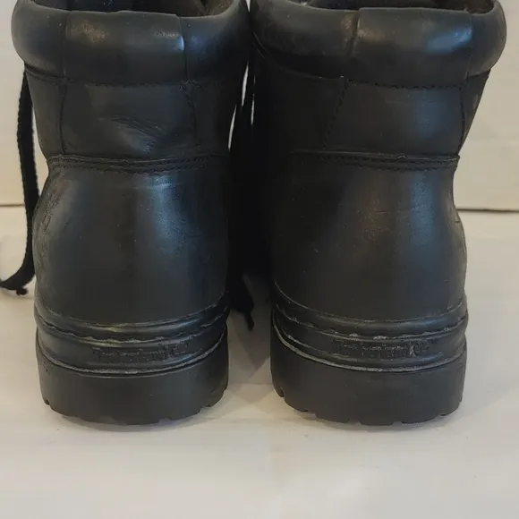 TIMBERLAND BLACK LEATHER SHOE BOOTS (sz 7.5)