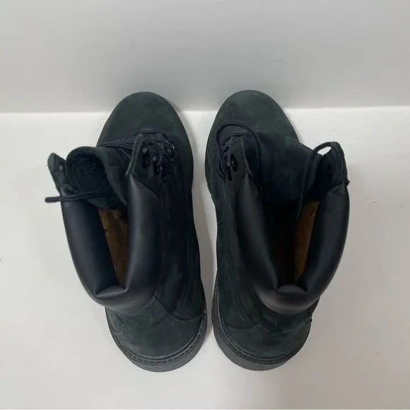 Timberland Black Leather Utility Boots