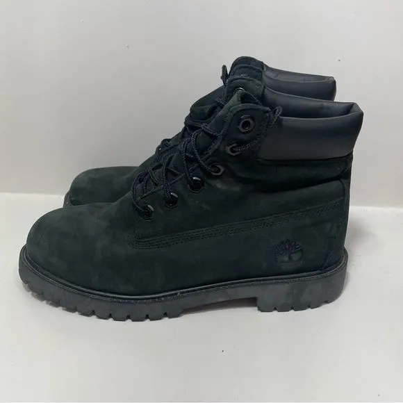 Timberland Black Leather Utility Boots