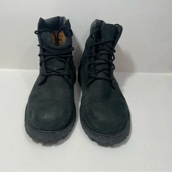 Timberland Black Leather Utility Boots