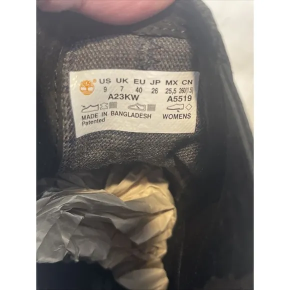 Timberland Black Leather Womens 9 Sienna High Fashion Boots $225
