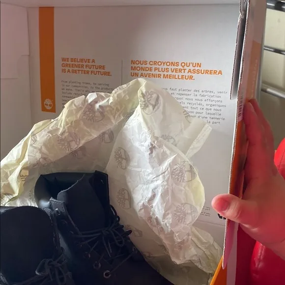 Timberland Black Rugged Boots new never use