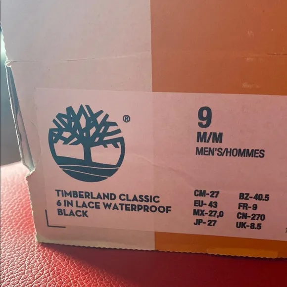 Timberland Black Rugged Boots new never use