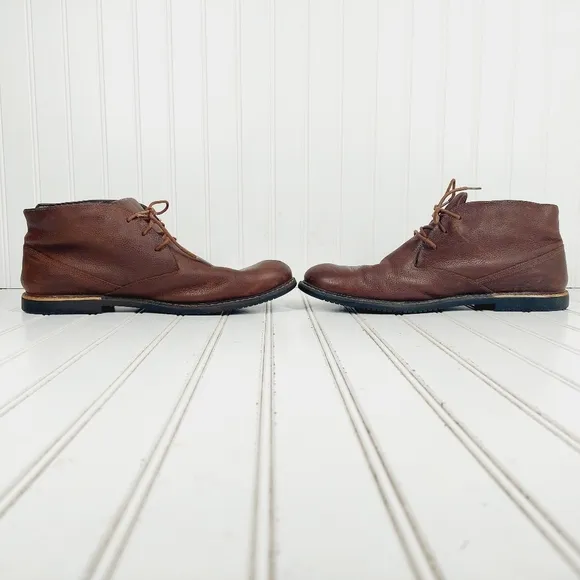 Timberland Brook Park Brown Leather Lace Up Chukka Boots M126