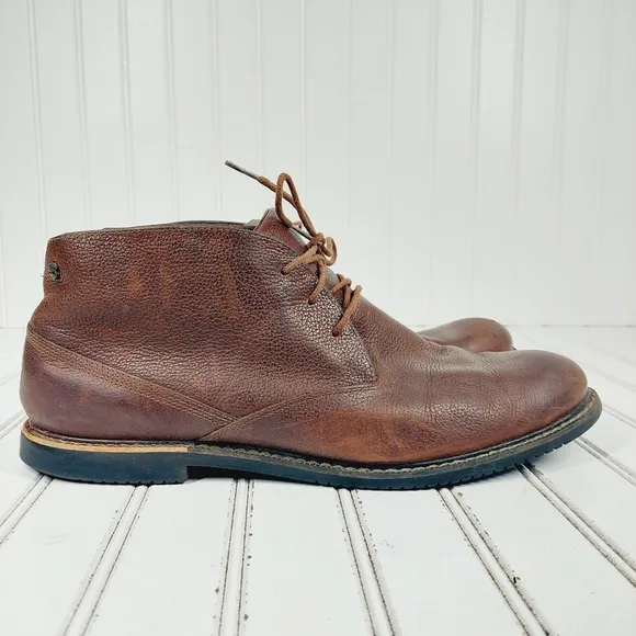 Timberland Brook Park Brown Leather Lace Up Chukka Boots M126