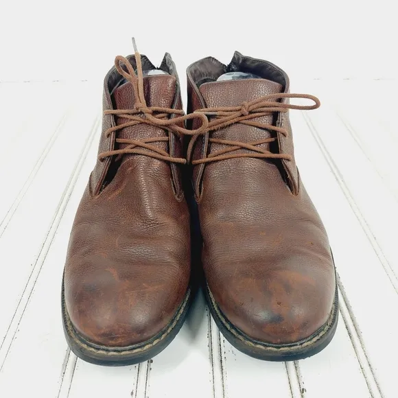 Timberland Brook Park Brown Leather Lace Up Chukka Boots M126
