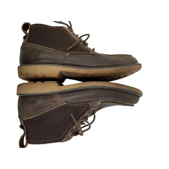 Timberland Earthkeepers Chukka Mens Boots Brown Leather Ortholite Size 8.5 8191